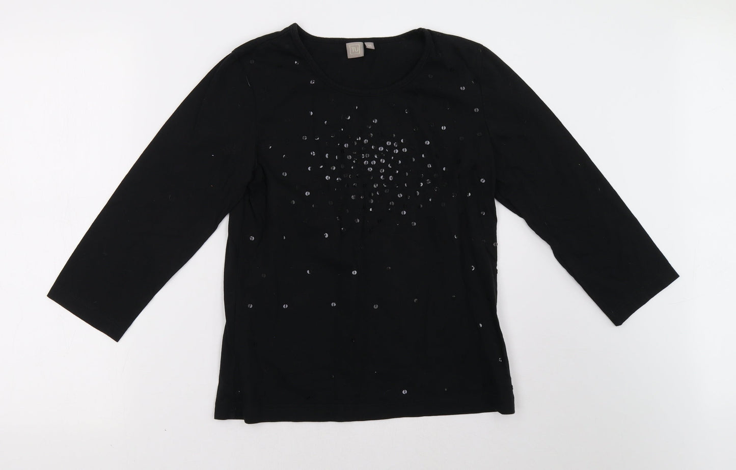 Sainsburys Womens Black   Pullover Sweatshirt Size 14