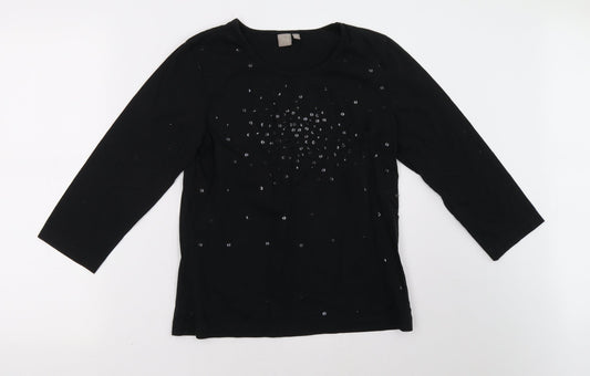 Sainsburys Womens Black   Pullover Sweatshirt Size 14