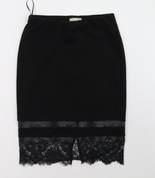 Cream Womens Black   A-Line Skirt Size S