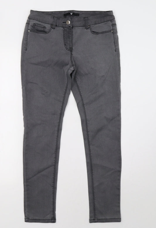 by very Womens Grey   Skinny Jeans Size 10 L28 in
