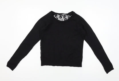 Limited Womens Black   Pullover Jumper Size 10