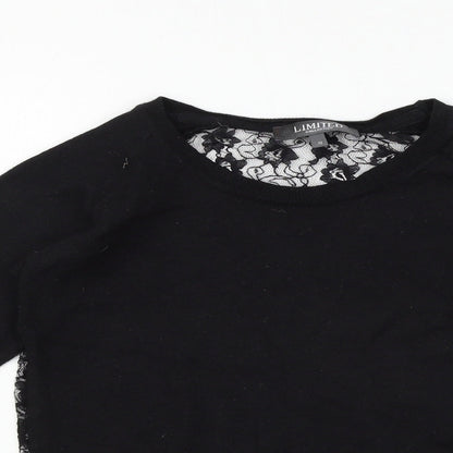 Limited Womens Black   Pullover Jumper Size 10