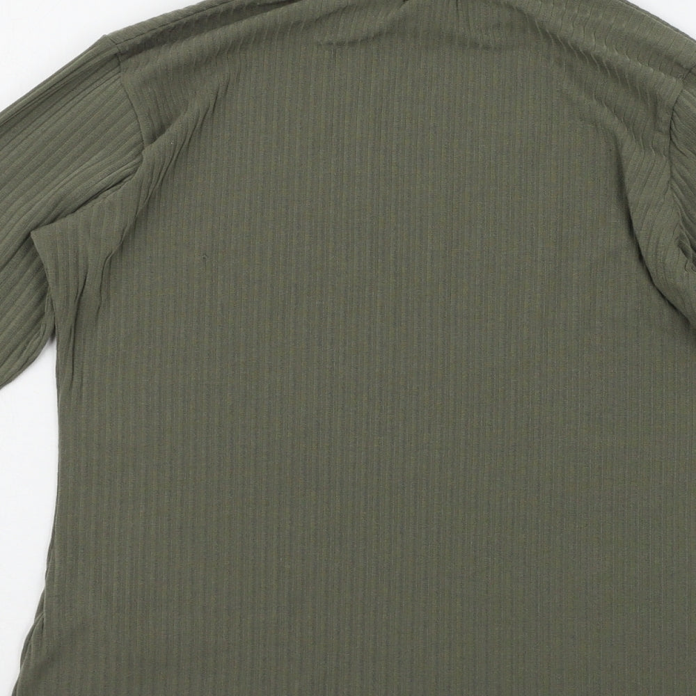 Boohoo Womens Green   Pullover Jumper Size M