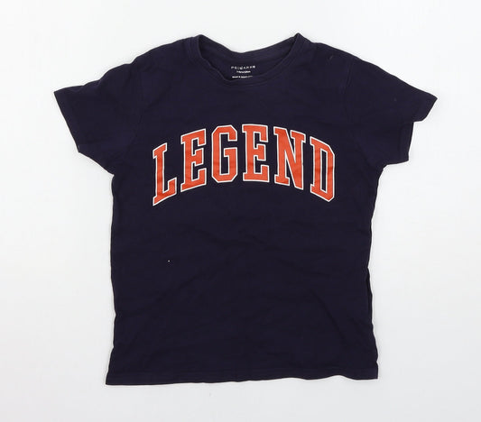 Primark Boys Blue   Basic T-Shirt Size 7-8 Years