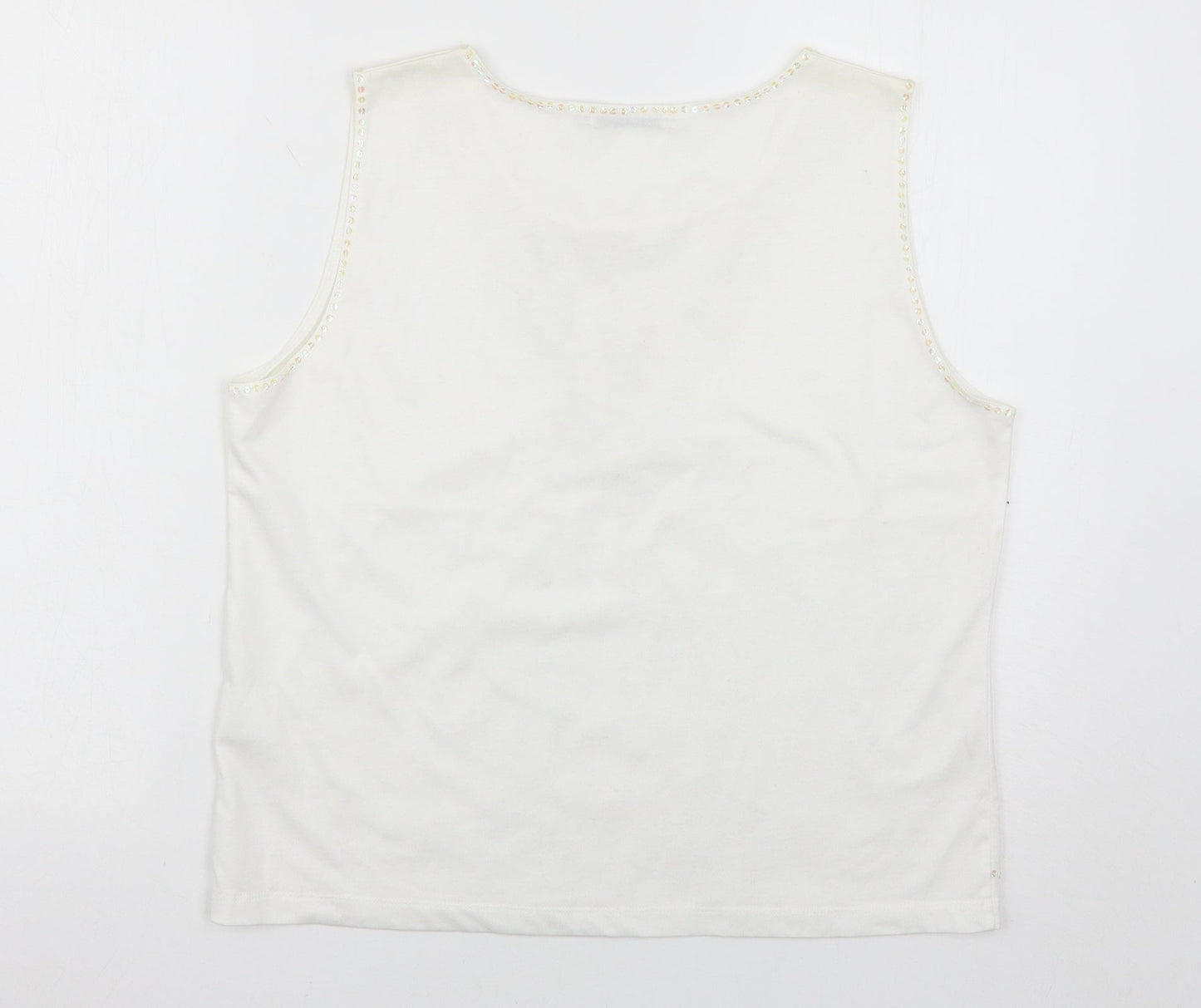 Emreco Womens White   Basic Tank Size 16