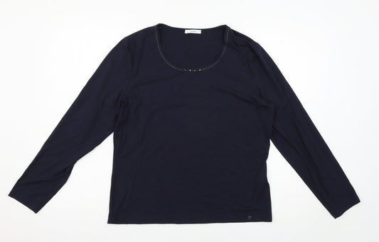 LUCIA Womens Blue   Basic T-Shirt Size 14