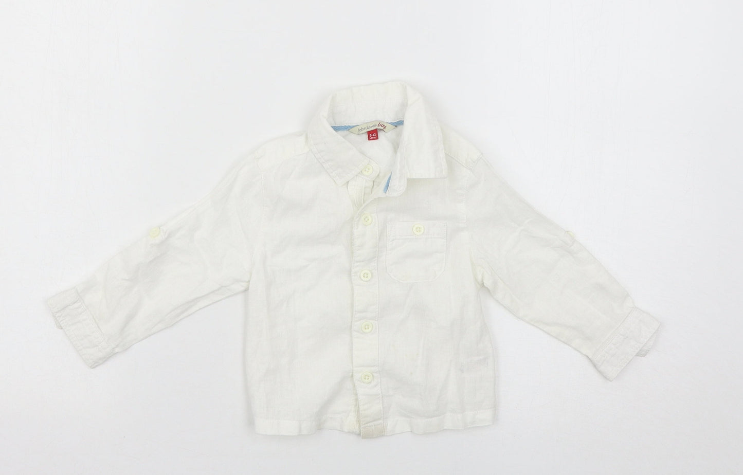 John Lewis Boys White   Basic Casual Size 9-12 Months