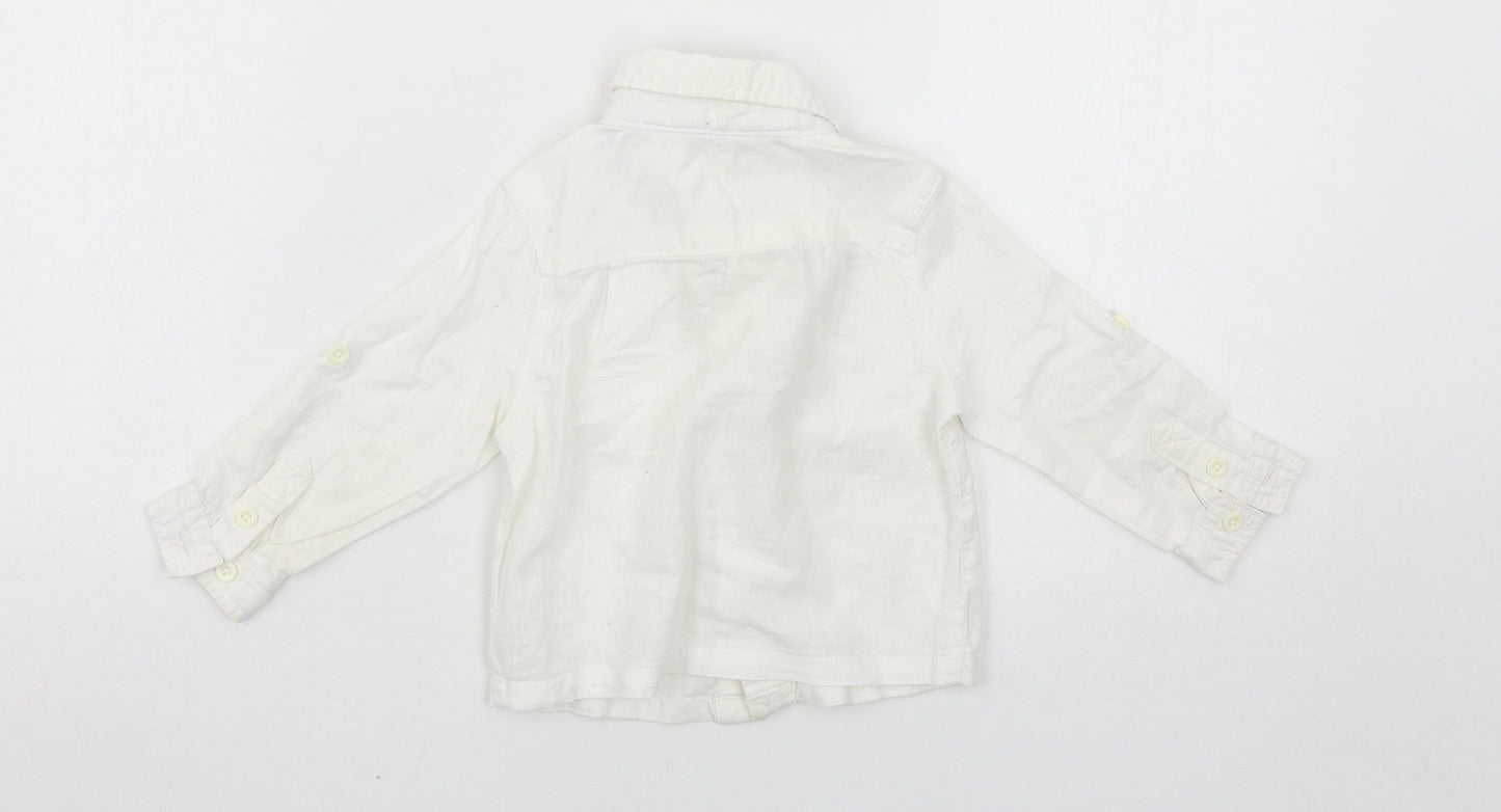 John Lewis Boys White   Basic Casual Size 9-12 Months