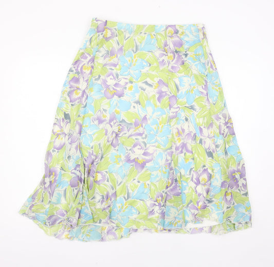 EWM Womens Multicoloured Floral  Maxi Skirt Size 14
