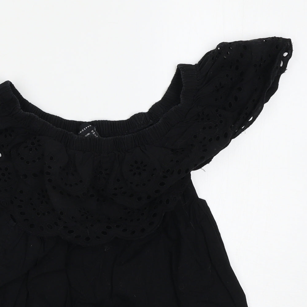 Atmosphere Womens Black   Basic Blouse Size 10
