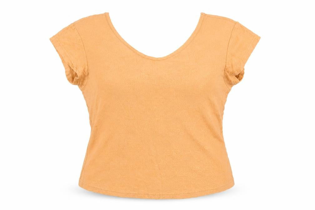Bitte kai rand Womens Orange Floral  Basic T-Shirt Size L
