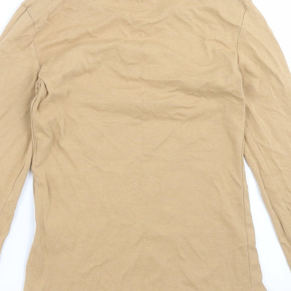 Brave Soul Womens Beige   Basic T-Shirt Size XS