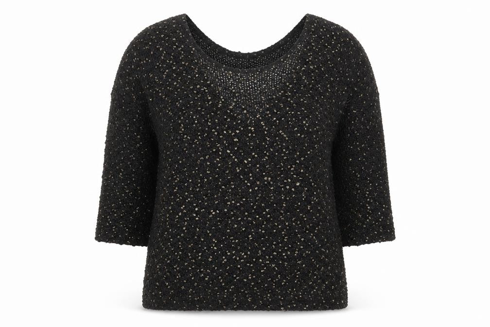 River Island Womens Black  Knit Pullover Jumper Size 12