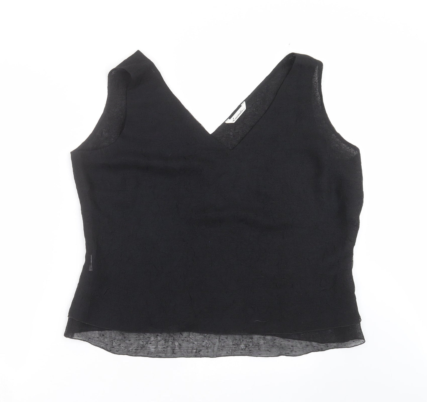 lucinda Womens Black   Basic Blouse Size 20