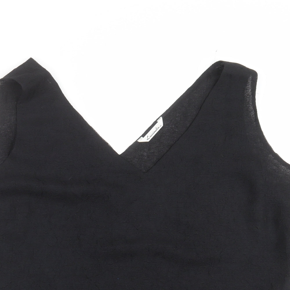 lucinda Womens Black   Basic Blouse Size 20