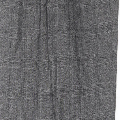 Preloved NEXT Mens Grey Check  Trousers  Size 32 in L29 in - Label