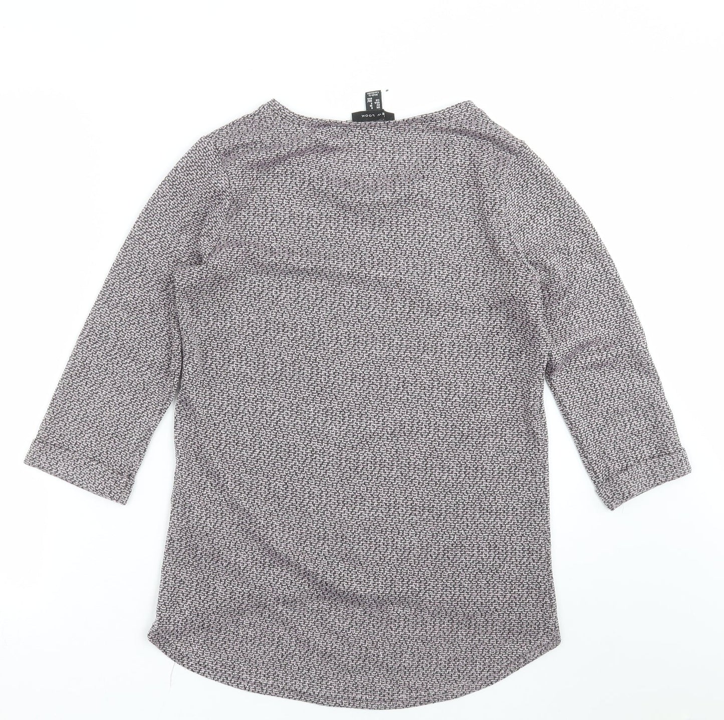 New Look Womens Purple  Knit Pullover Jumper Size 8