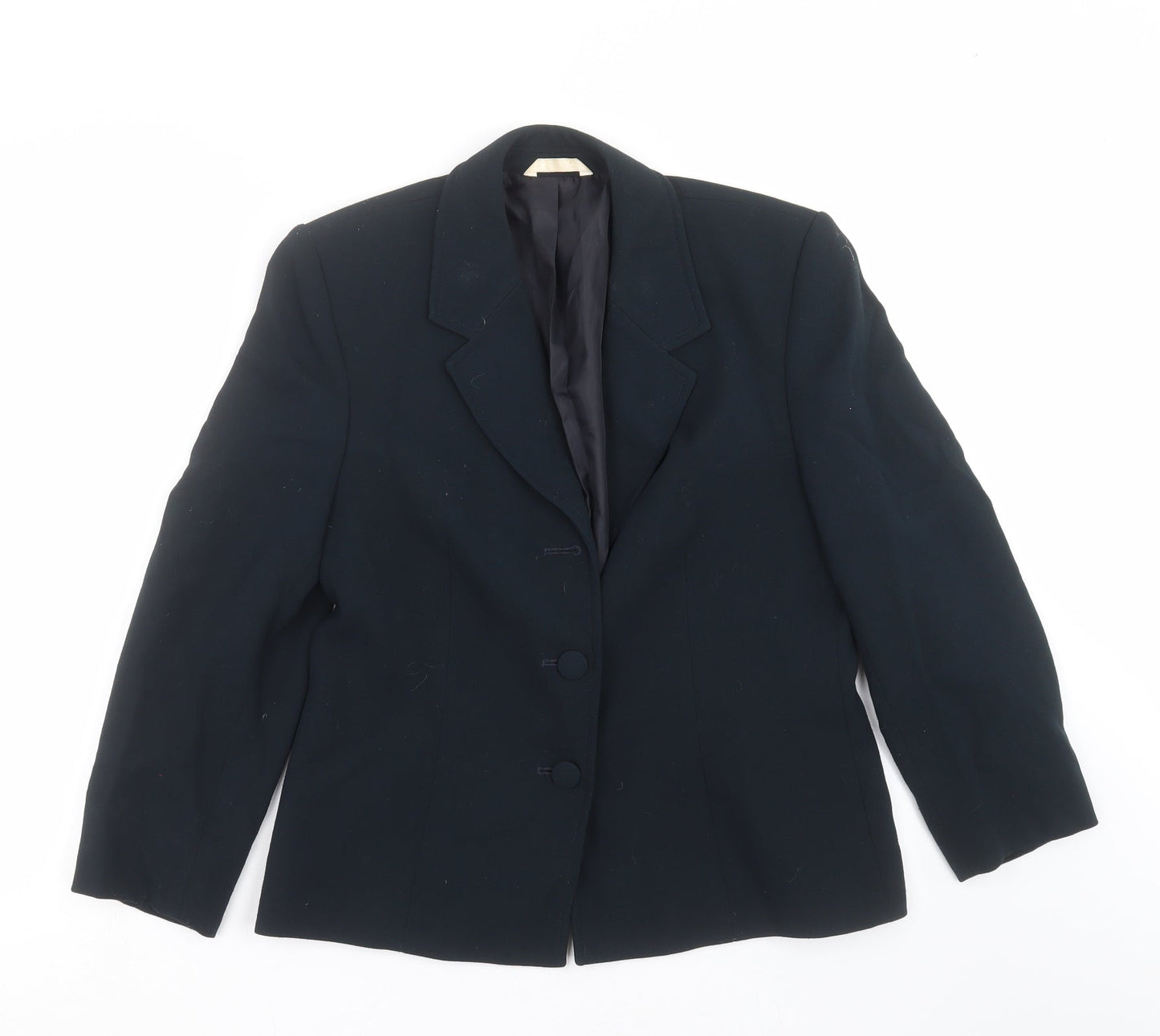 Preworn Womens Blue   Jacket Suit Jacket Size 14