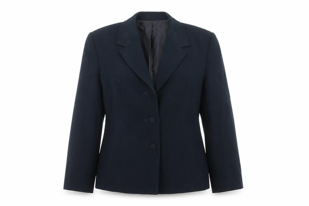 Preworn Womens Blue   Jacket Suit Jacket Size 14