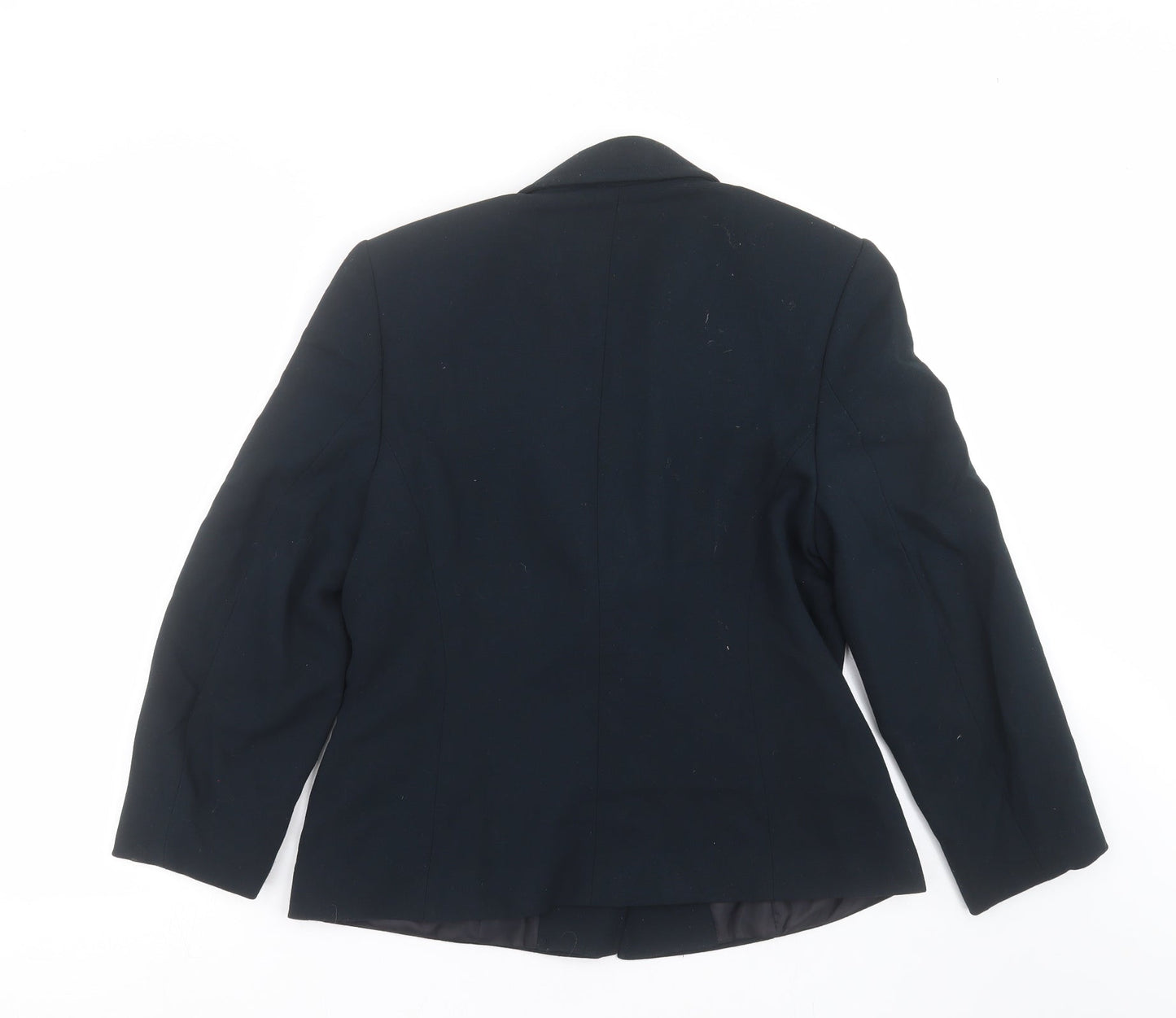 Preworn Womens Blue   Jacket Suit Jacket Size 14
