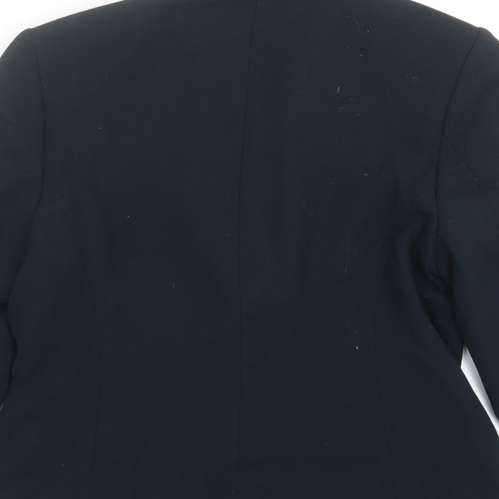 Preworn Womens Blue   Jacket Suit Jacket Size 14