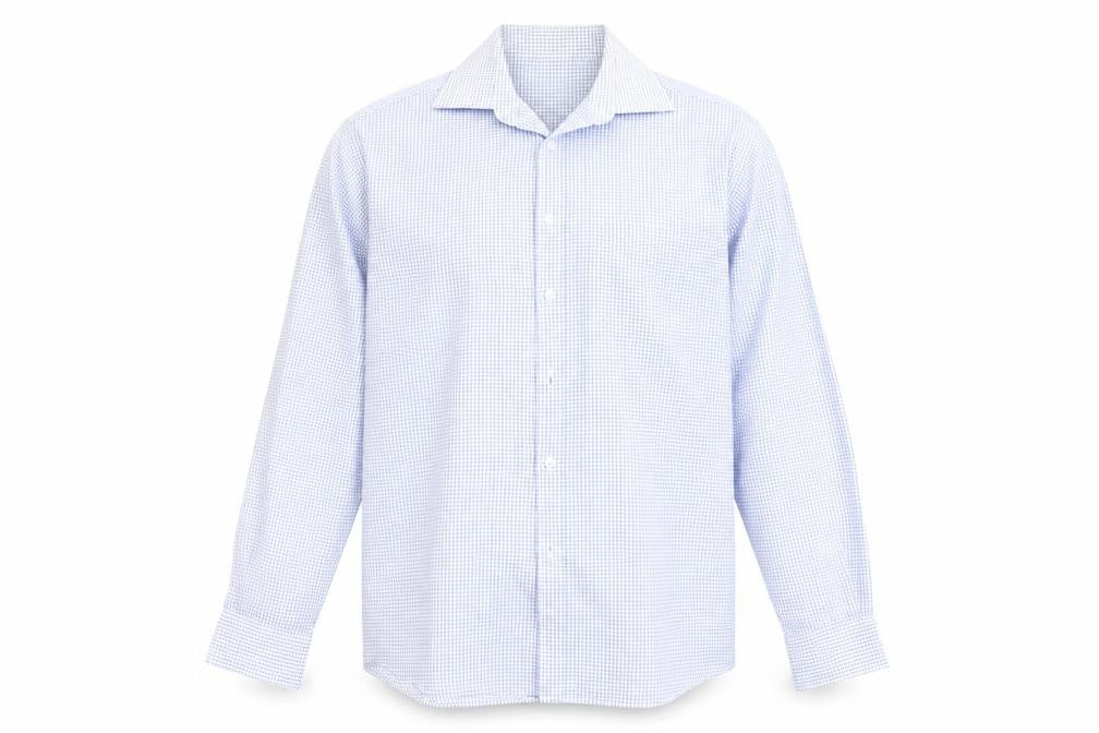 Burton Mens Blue Check   Button-Up Size 15.5