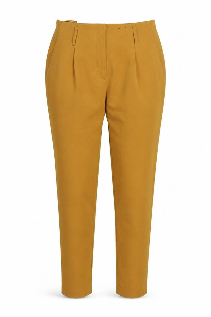 F&F Womens Yellow   Carrot Trousers Size 12 L26 in