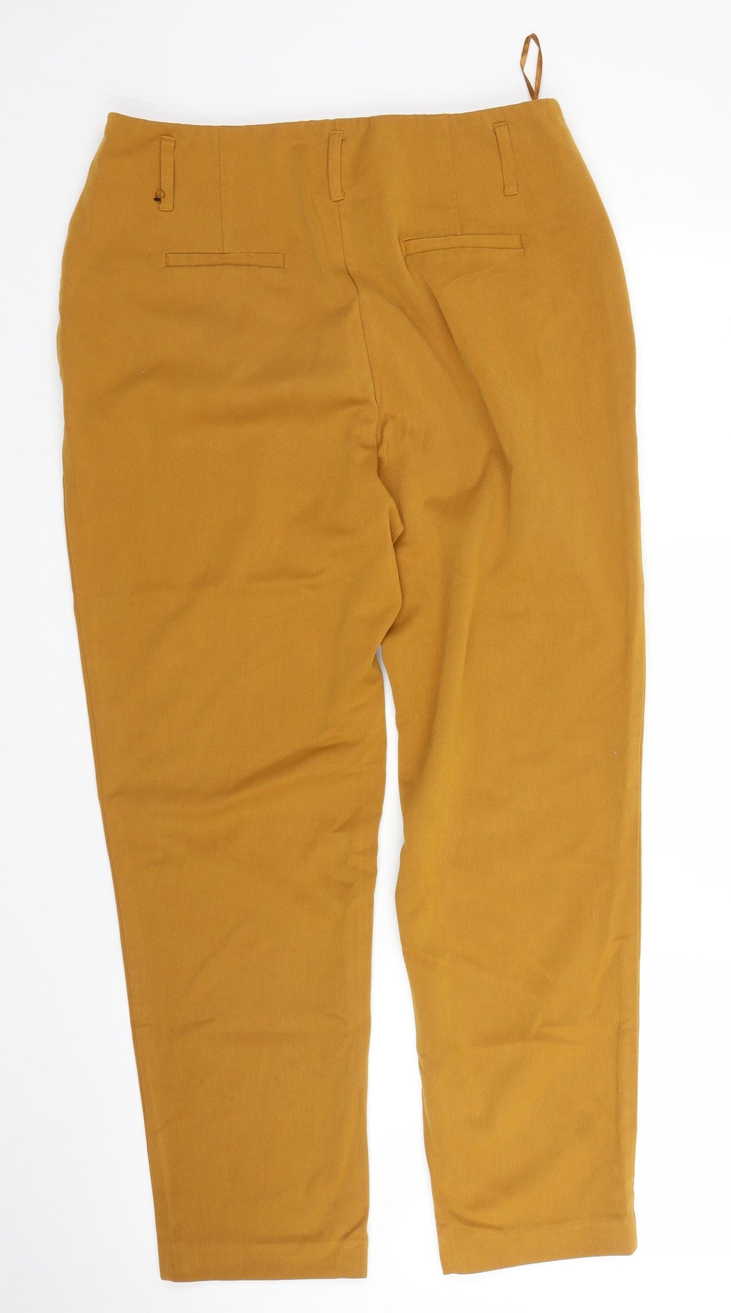 F&F Womens Yellow   Carrot Trousers Size 12 L26 in