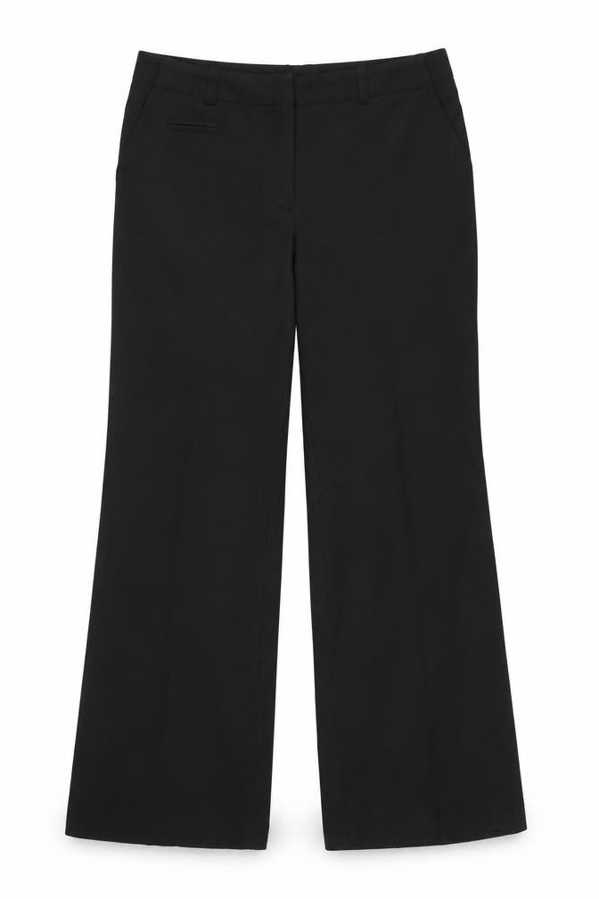 SLN Womens Black   Trousers  Size 10 L29 in
