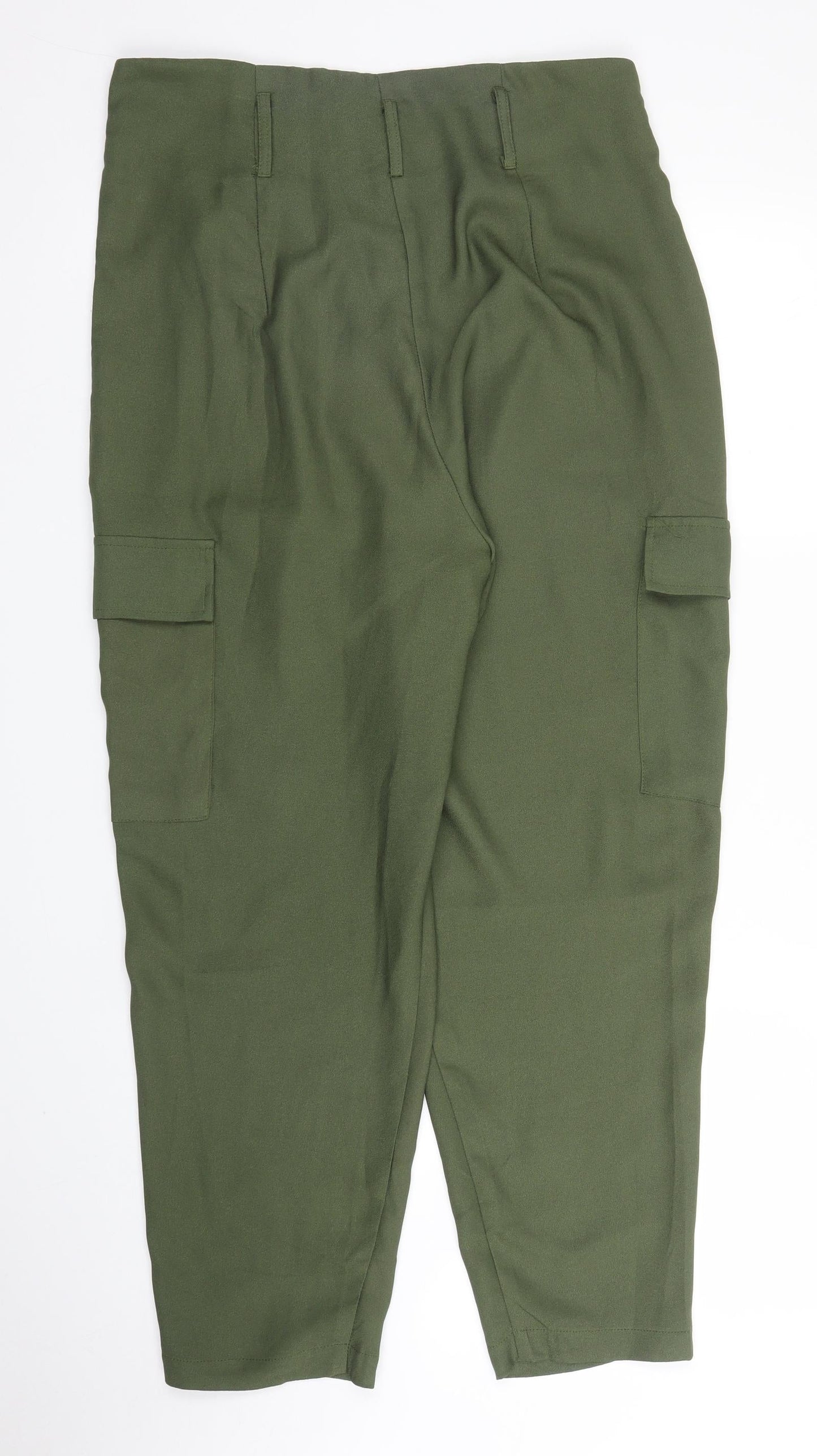 Quiz Womens Green   Carrot Trousers Size 12 L25 in