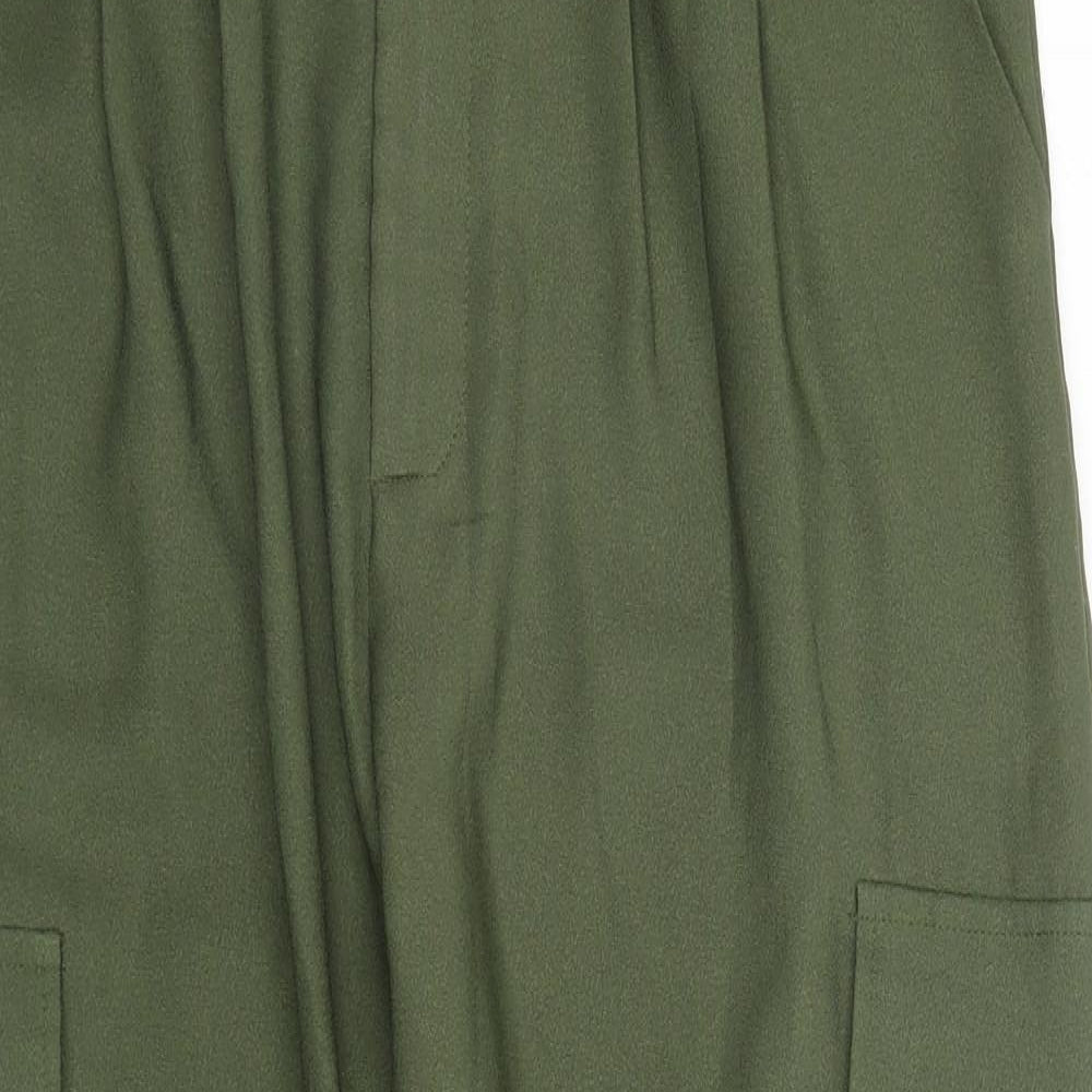 Quiz Womens Green   Carrot Trousers Size 12 L25 in
