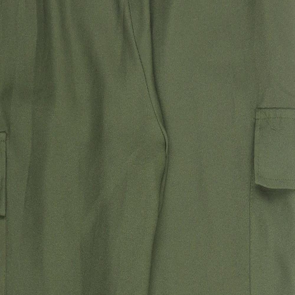 Quiz Womens Green   Carrot Trousers Size 12 L25 in