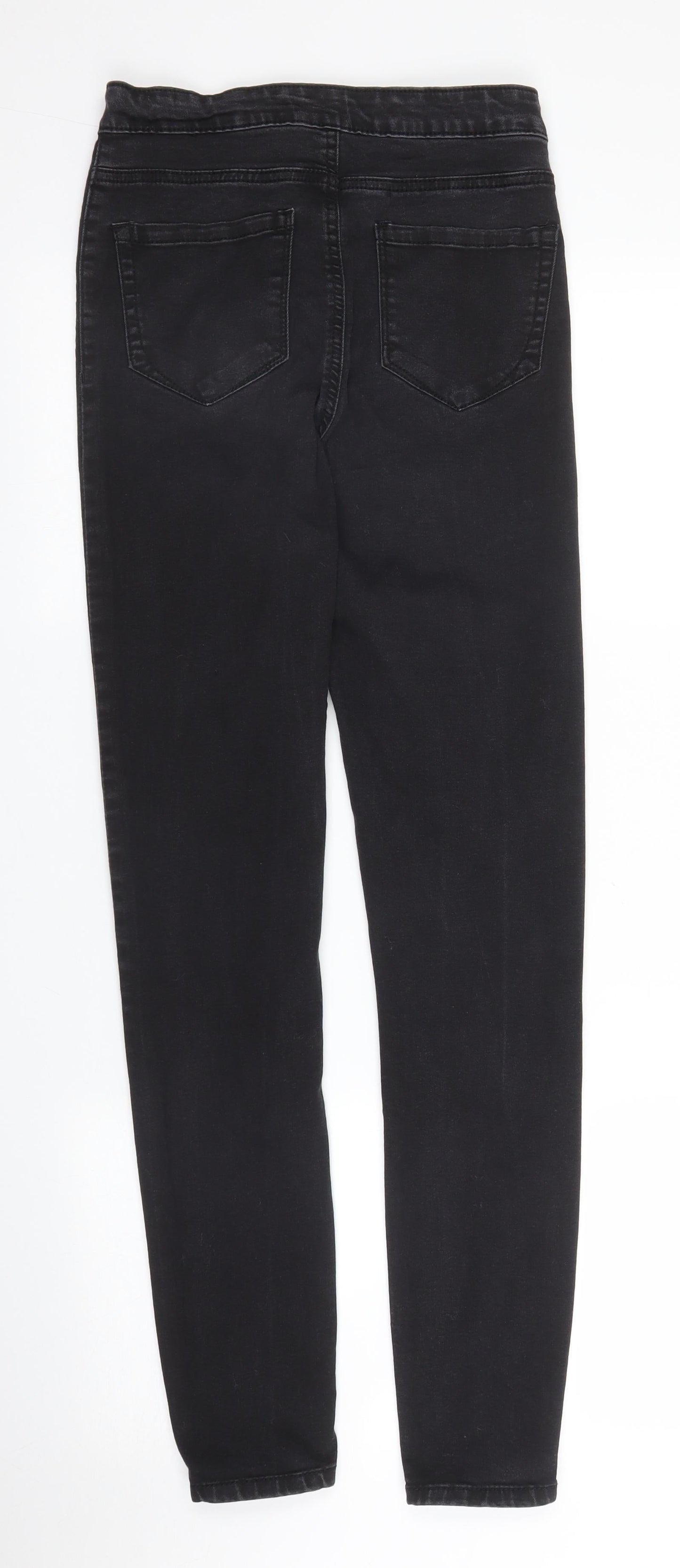 Primark Womens Black  Denim Skinny Jeans Size 8 L29 in