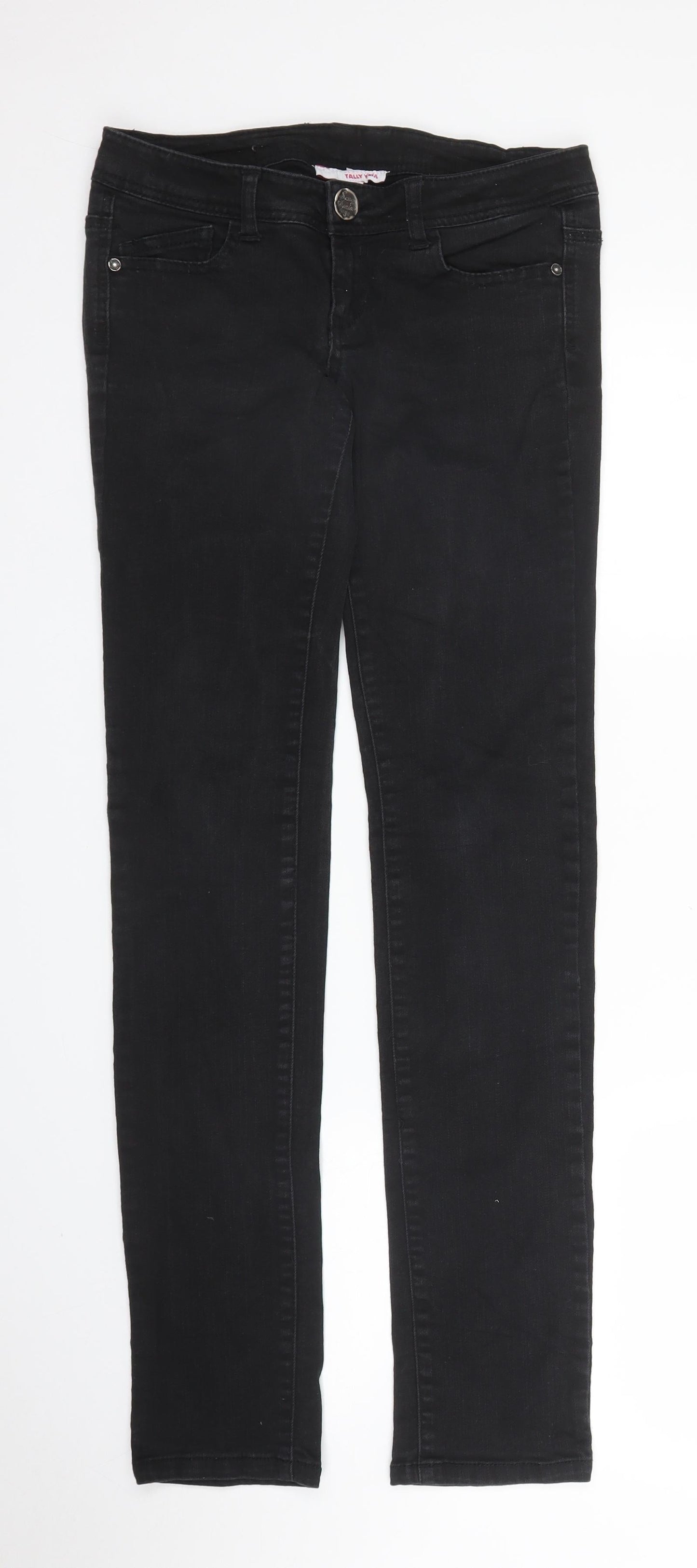 TALLY WEiJL Womens Black  Denim Skinny Jeans Size 8 L31 in