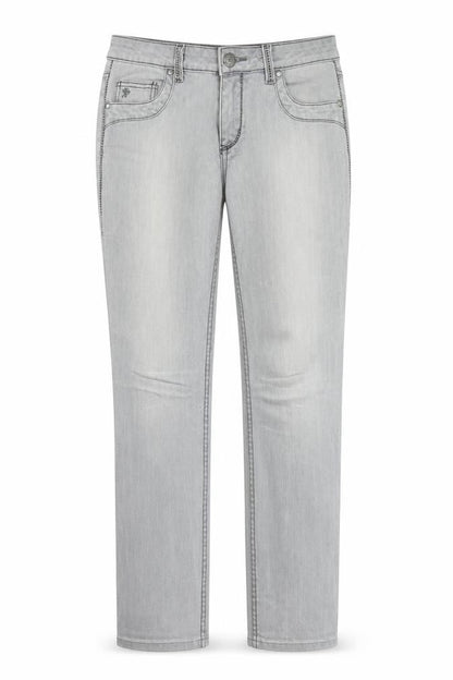 FIVE Womens Grey  Denim Straight Jeans Size 29 in L34 in