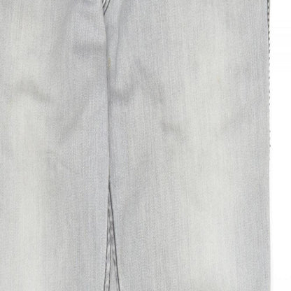 FIVE Womens Grey  Denim Straight Jeans Size 29 in L34 in
