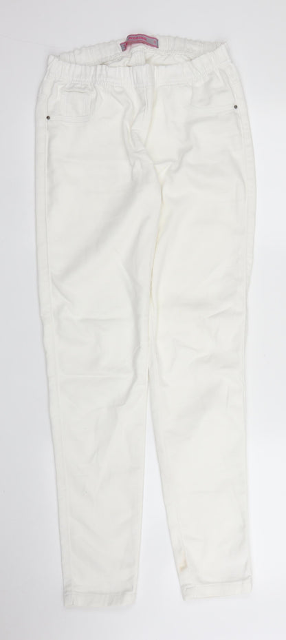 Tu Womens White   Jegging Jeans Size 8 L30 in