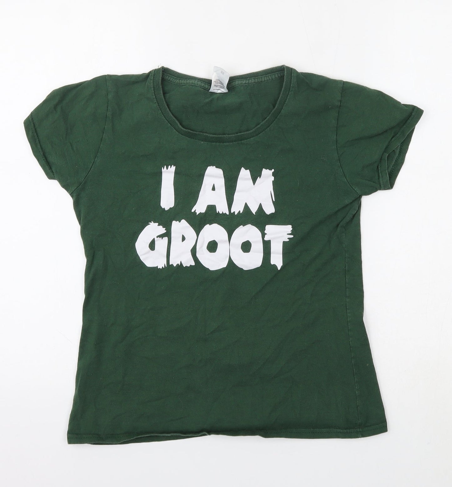 Fruit of the Loom Womens Green   Basic T-Shirt Size S