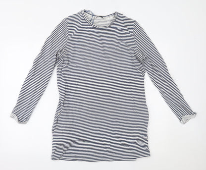 Tu Womens Blue Striped  Jumper Dress  Size 10