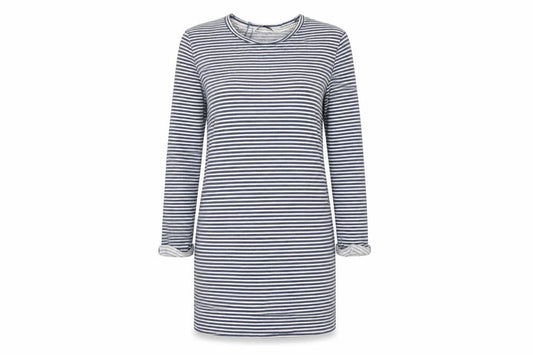 Tu Womens Blue Striped  Jumper Dress  Size 10