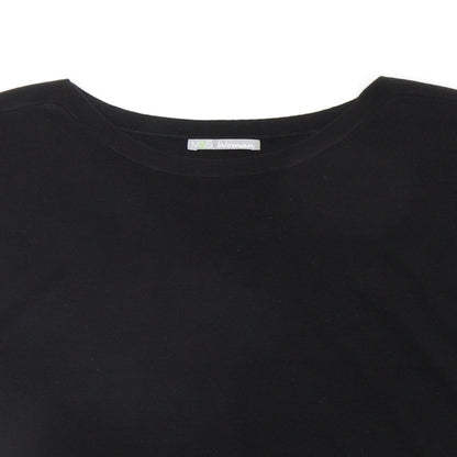 Preloved Marks and Spencer Womens Black   Pullover Jumper Size 16 - Detail