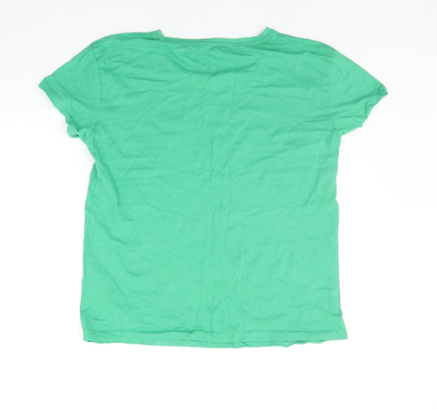 Pull&Bear Womens Green   Basic T-Shirt Size L