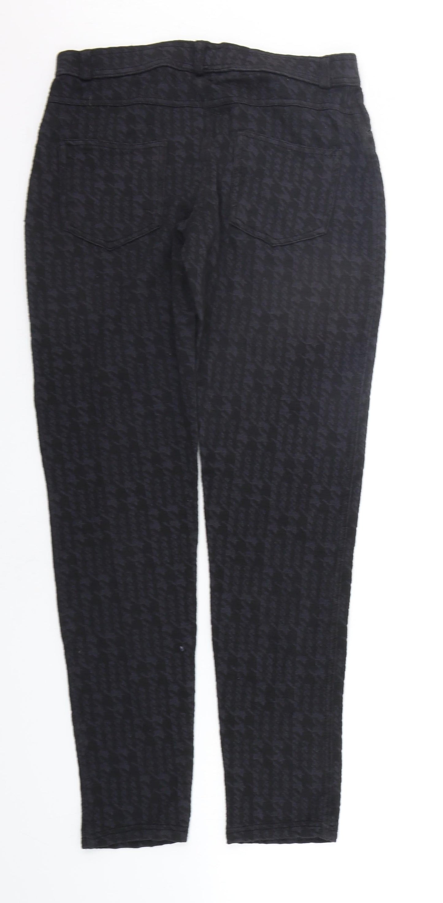 Select Womens Grey Geometric  Jegging Leggings Size 12 L27 in