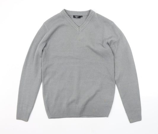 D&H Mens Grey   Pullover Jumper Size S