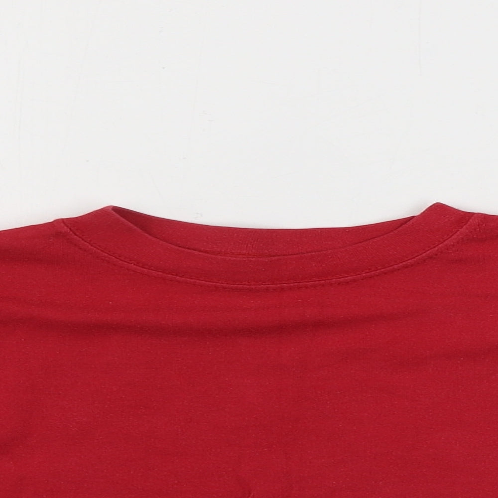 Preworn  Boys Red   Basic T-Shirt Size 2 Years