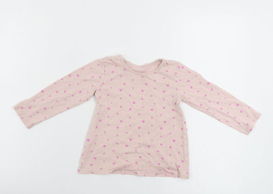 George Girls Pink   Basic T-Shirt Size 18-24 Months