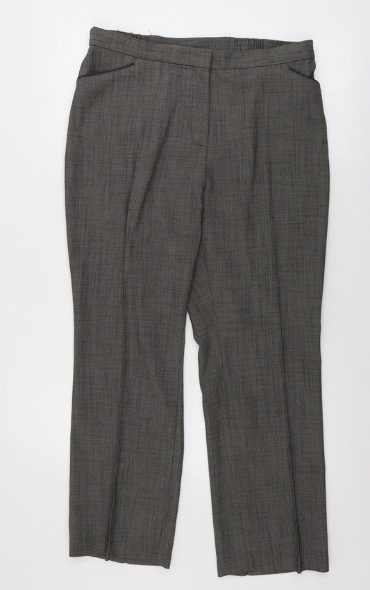 Marks and Spencer  Womens Brown   Trousers  Size 12 L27 in