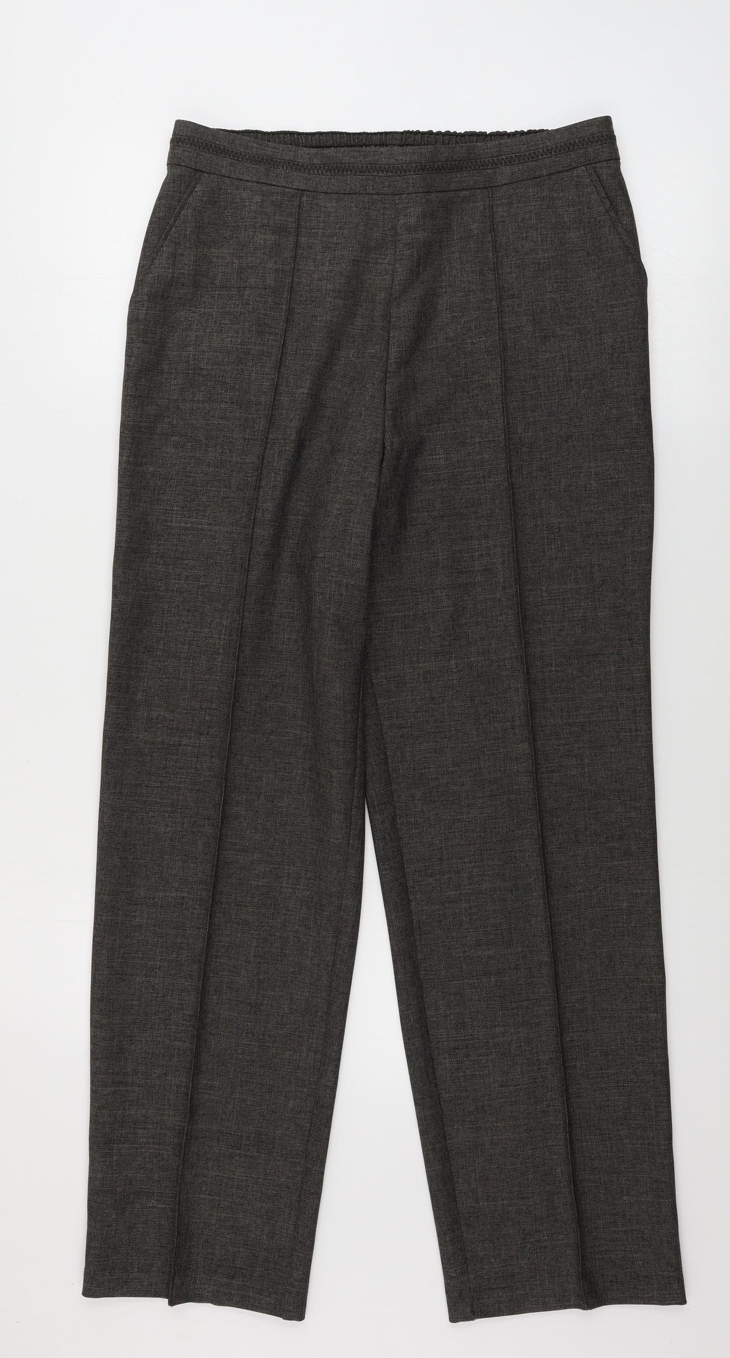 Marks and Spencer  Womens Brown   Trousers  Size 12 L26 in