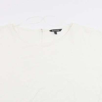 Preloved Bonmarché  Womens Ivory   Basic Blouse Size 22 - Detail