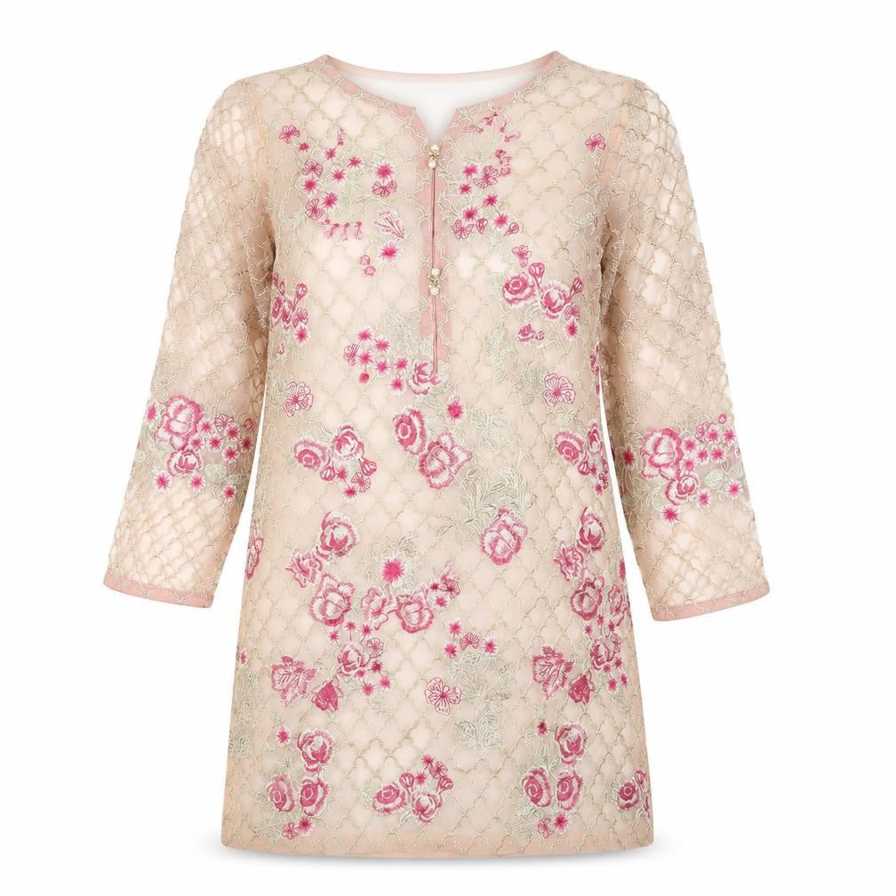 Beechtree Womens Beige   Tunic Blouse Size 10